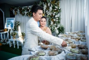 จัดงานแต่งงาน พิธีไทย ธีมสีเขียว